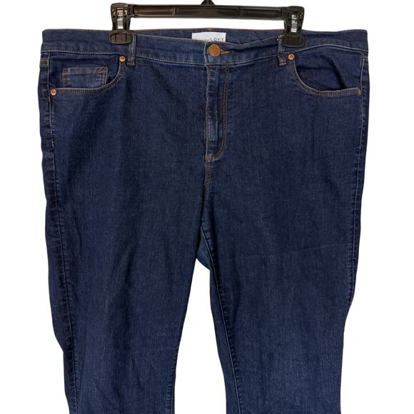 Made And Loved Loft Jeans Womens 18/34 Blue Denim Stretch High-Rise Skinny Leg - Picture 3 of 15